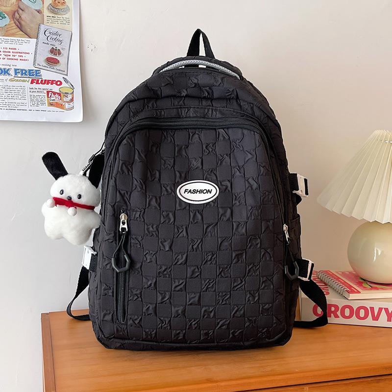 New middle school student schoolbag women s campus solid color three-dimensional diamond fashion primary and secondary school large-capacity backpack single package чёрный
New middle school student schoolbag women s campus solid color three-dimensional diamond fashion primary and secondary school large-capacity backpack single package чёрный