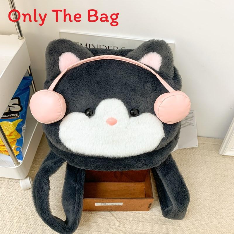 Plush Cat Ear Headphone Backpack For Girls With Breathable Nylon Material And Daily Use
Plush Cat Ear Headphone Backpack For Girls With Breathable Nylon Material And Daily Use