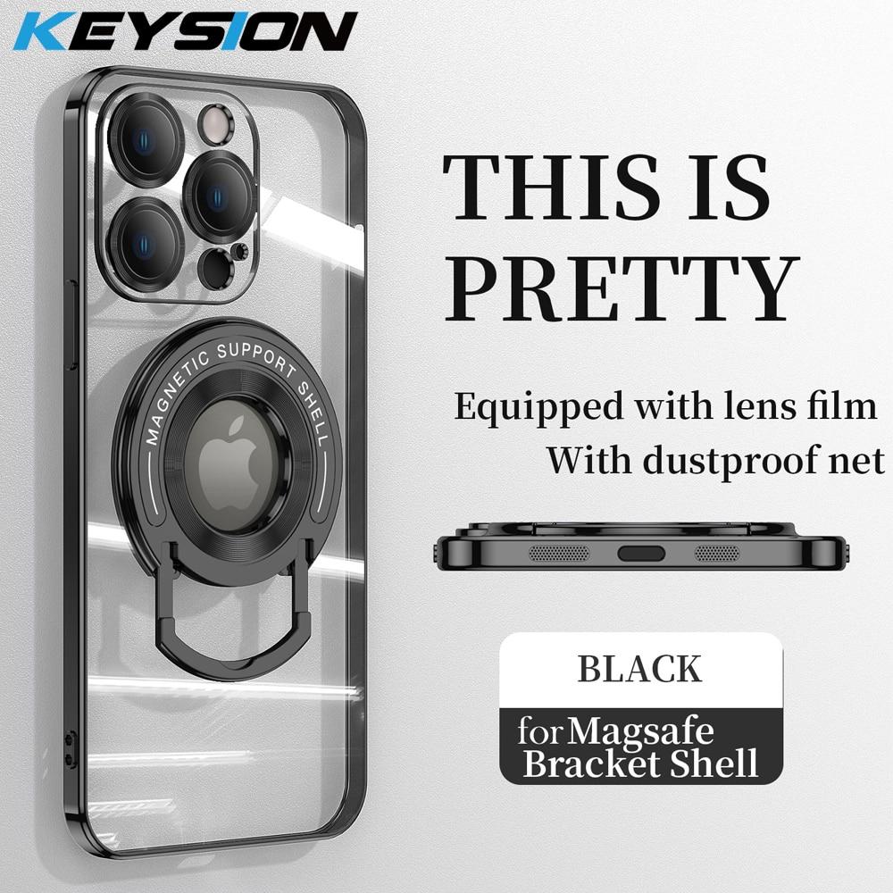 Магнитный чехол KEYSION для MagSafe для iPhone 14 Pro Max 11 12 13 Pro Max с покрытием, прозрачная подставка, защитный чехол для камеры, чехол для телефона
Магнитный чехол KEYSION для MagSafe для iPhone 14 Pro Max 11 12 13 Pro Max с покрытием, прозрачная подставка, защитный чехол для камеры, чехол для телефона