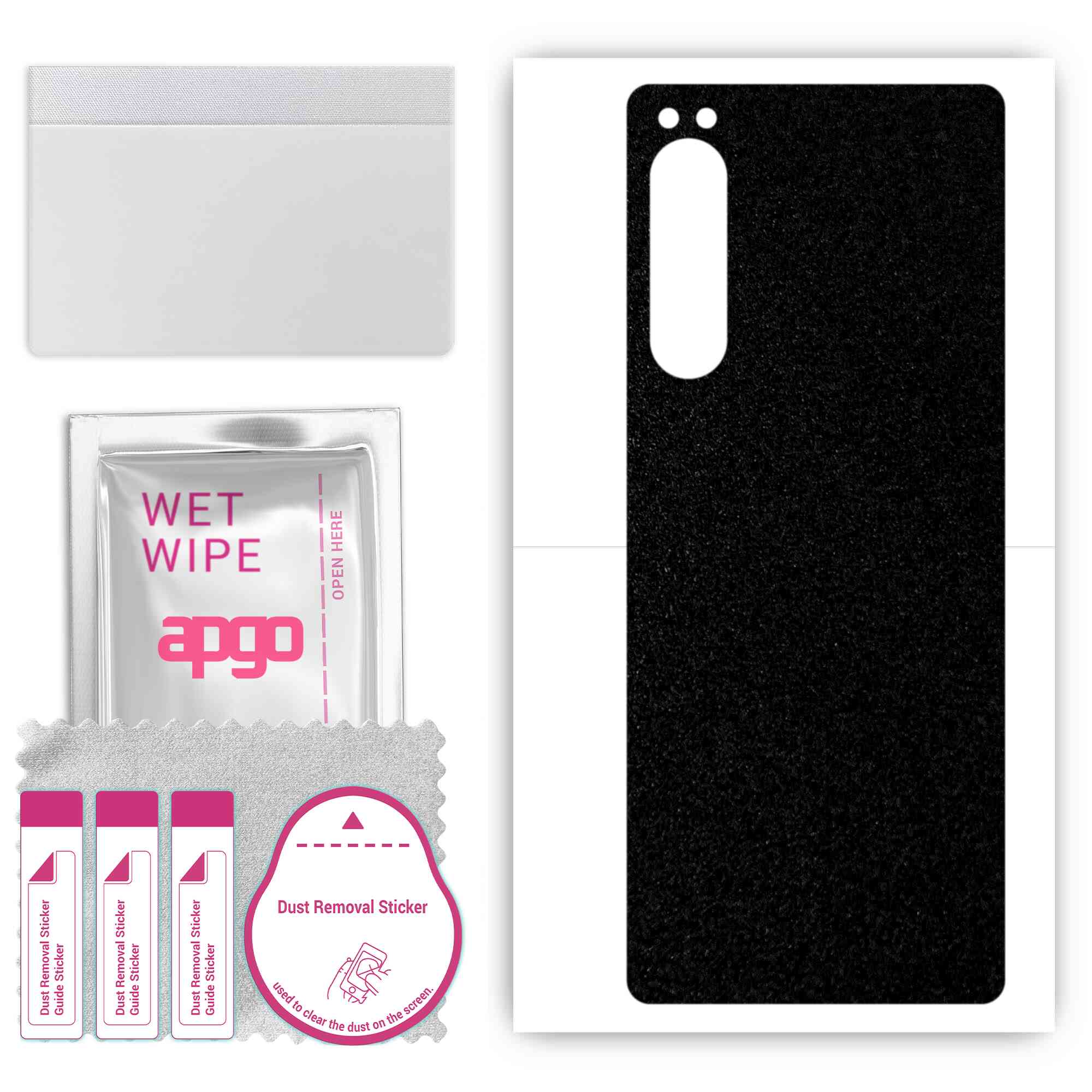 apgo Protective Skin Sticker for the back compatible with Sony Xperia 5 IV, Wrap Film, Foil, Vinyl - Pattern Matte Black
apgo Protective Skin Sticker for the back compatible with Sony Xperia 5 IV, Wrap Film, Foil, Vinyl - Pattern Matte Black