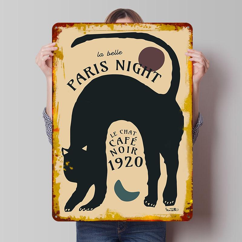 Le Chat Noir Poster Customized Wall Art Vintage Metal Signs Retro Tin Plaque for Man Cave Home Decor Living Room Wand Deko Items 7.9x11.8In(20x30cm)
Le Chat Noir Poster Customized Wall Art Vintage Metal Signs Retro Tin Plaque for Man Cave Home Decor Living Room Wand Deko Items 7.9x11.8In(20x30cm)