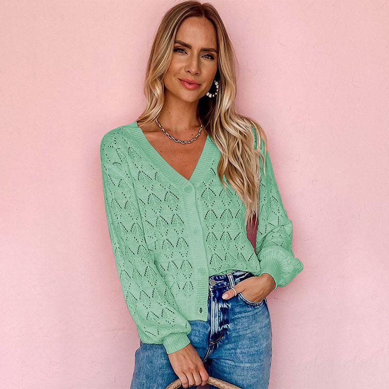 Fall 2024 New Arrival Pure Color Cardigan Sweater Women Fashion Loose Casual Button Crocheted Long Sleeve Knitted Coat Women Green 109 Size S fit (45.00 kg-55.00 kg
Fall 2024 New Arrival Pure Color Cardigan Sweater Women Fashion Loose Casual Button Crocheted Long Sleeve Knitted Coat Women Green 109 Size S fit (45.00 kg-55.00 kg