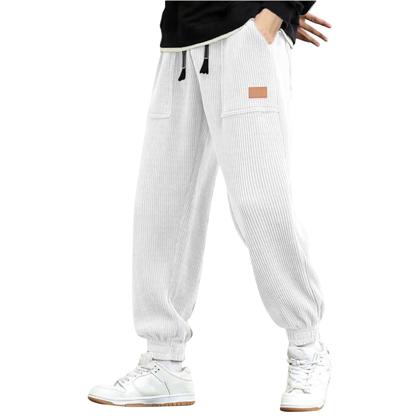 Men S Jogging Pants Casual Workwear Pants Drawstring Elastic Waistband Pants XL білий
Men S Jogging Pants Casual Workwear Pants Drawstring Elastic Waistband Pants XL білий