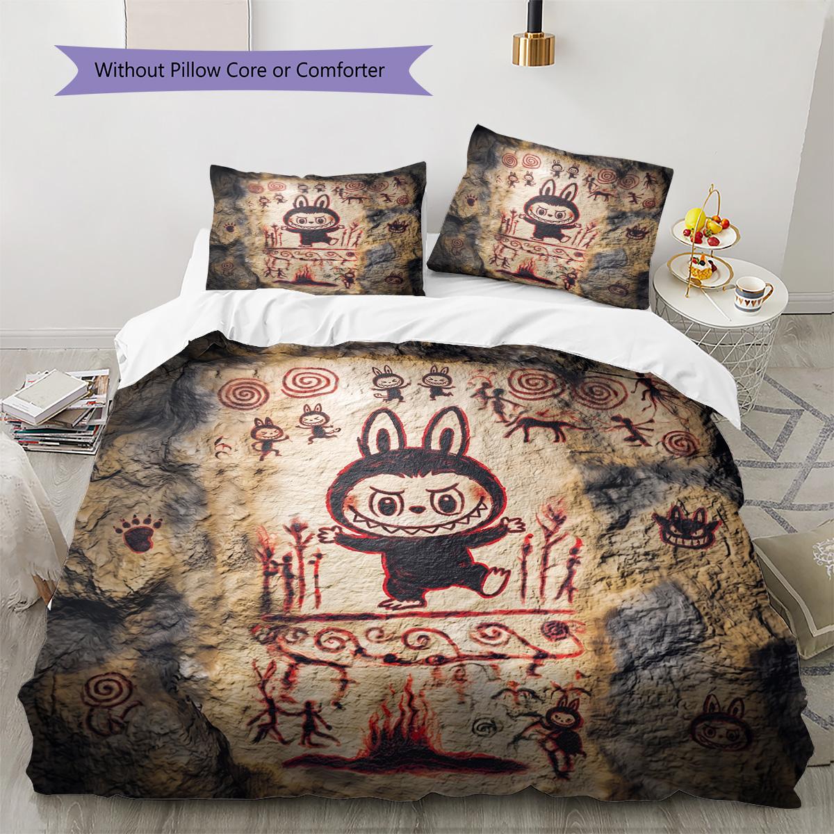 Labubu Pattern Bedding Quilt Set Quilt Cover Pillowcase Home Decoration Birthday Gift (1 * duvet cover + 2 * pillowcase, without core) 135x200cm
Labubu Pattern Bedding Quilt Set Quilt Cover Pillowcase Home Decoration Birthday Gift (1 * duvet cover + 2 * pillowcase, without core) 135x200cm