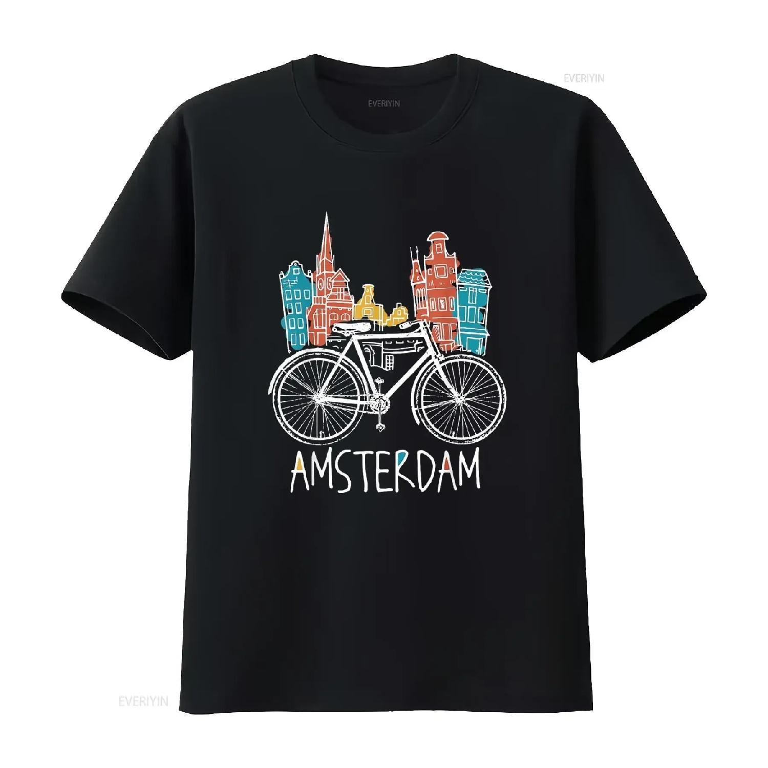 Amsterdam T Shirt Retro Netherlands Bicycle Bike vintage Washed Slightly Stretched Casual Unisex Top For Everyday Wear Soft XXXXL чорний
Amsterdam T Shirt Retro Netherlands Bicycle Bike vintage Washed Slightly Stretched Casual Unisex Top For Everyday Wear Soft XXXXL чорний