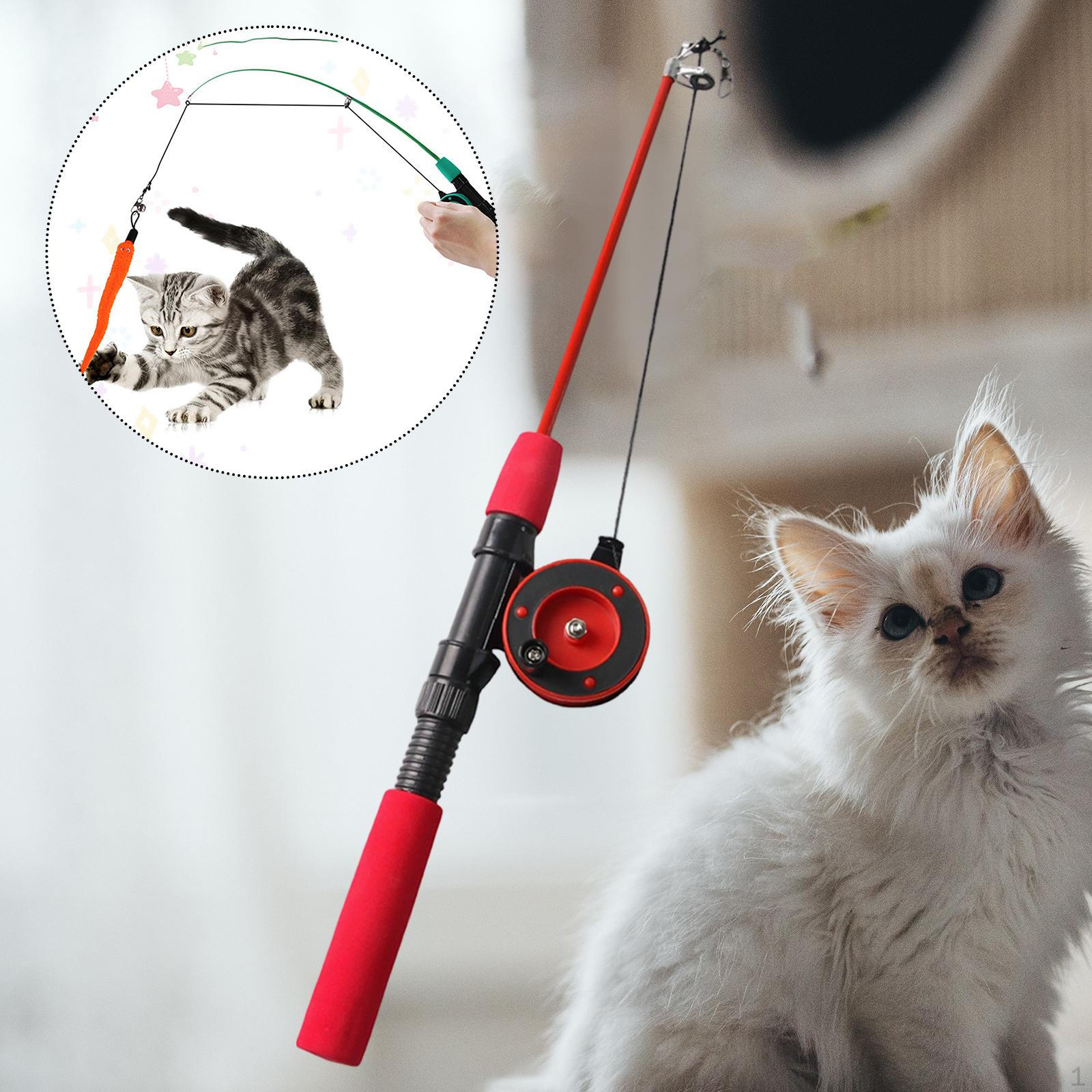 Cat Telescopic Teaser Fishing Pole Toy Accessory Interactive Rod червоний
Cat Telescopic Teaser Fishing Pole Toy Accessory Interactive Rod червоний