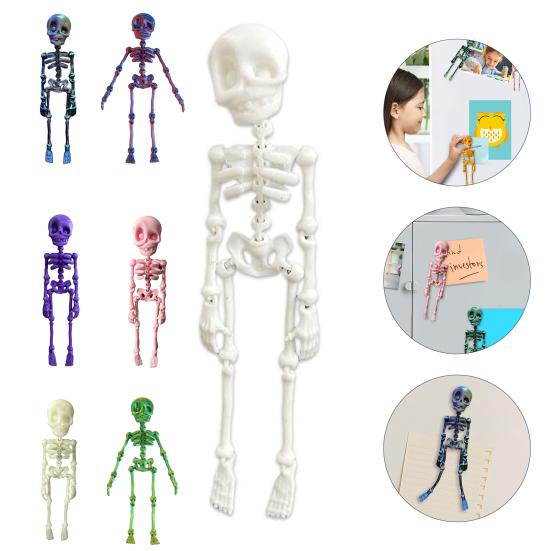 3D Printed Skeleton Refrigerator Magnet Poseable Skeleton Figurine with Movable Joints Articulated Gothic Skeleton Magnetic Fridge Decoration
3D Printed Skeleton Refrigerator Magnet Poseable Skeleton Figurine with Movable Joints Articulated Gothic Skeleton Magnetic Fridge Decoration