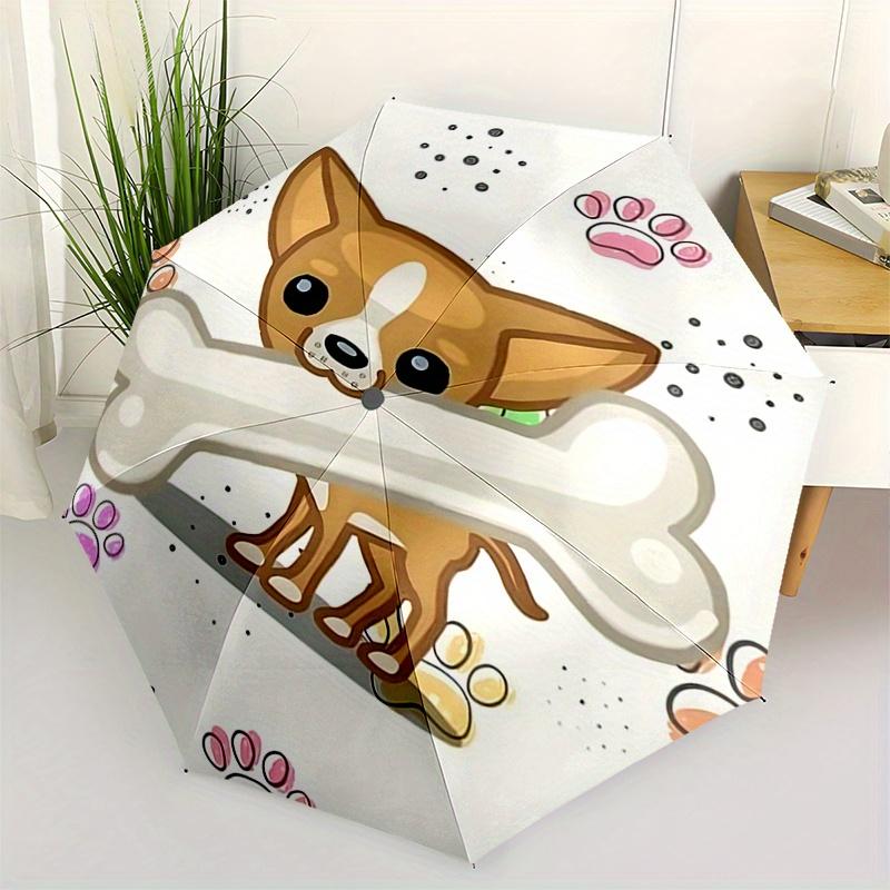 Puppy, Bone Theme 8 Bone Hand Automatic Folding Fashion umbrella, Compact and Portable Design, A Perfect Gift for Birthday, Christmas or Bus
Puppy, Bone Theme 8 Bone Hand Automatic Folding Fashion umbrella, Compact and Portable Design, A Perfect Gift for Birthday, Christmas or Bus