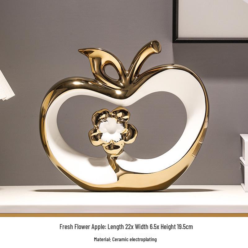 Electroplated Apple Ornament for Living Room: Luxury TV, Shoe & Wine Cabinet Décor
Electroplated Apple Ornament for Living Room: Luxury TV, Shoe & Wine Cabinet Décor