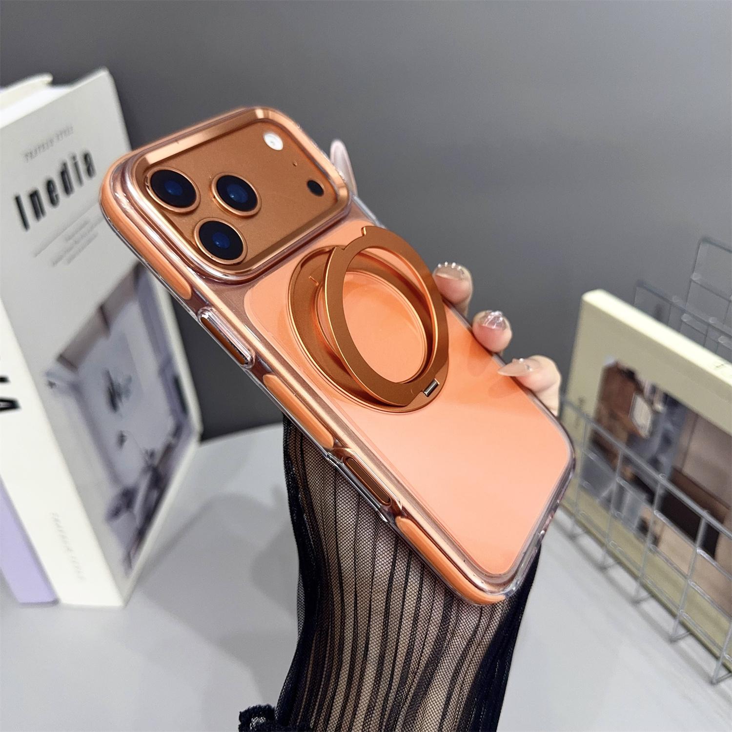 For iPhone 17 Pro Max Magnetic Case Clear Luxury Aluminum Ring Stand 360° Rotating Shockproof Anti-Drop Transparent Cover iPhone17 Pro Max помаранчевий
For iPhone 17 Pro Max Magnetic Case Clear Luxury Aluminum Ring Stand 360° Rotating Shockproof Anti-Drop Transparent Cover iPhone17 Pro Max помаранчевий