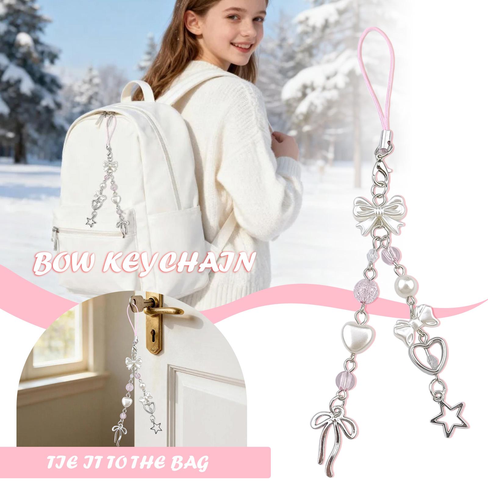 Cute Bow Heart Keychain, Women s Bag Charm Key Chain, Suitable For Wallets And Handbags, Heart-shaped Keychain Accessory. One Size
Cute Bow Heart Keychain, Women s Bag Charm Key Chain, Suitable For Wallets And Handbags, Heart-shaped Keychain Accessory. One Size