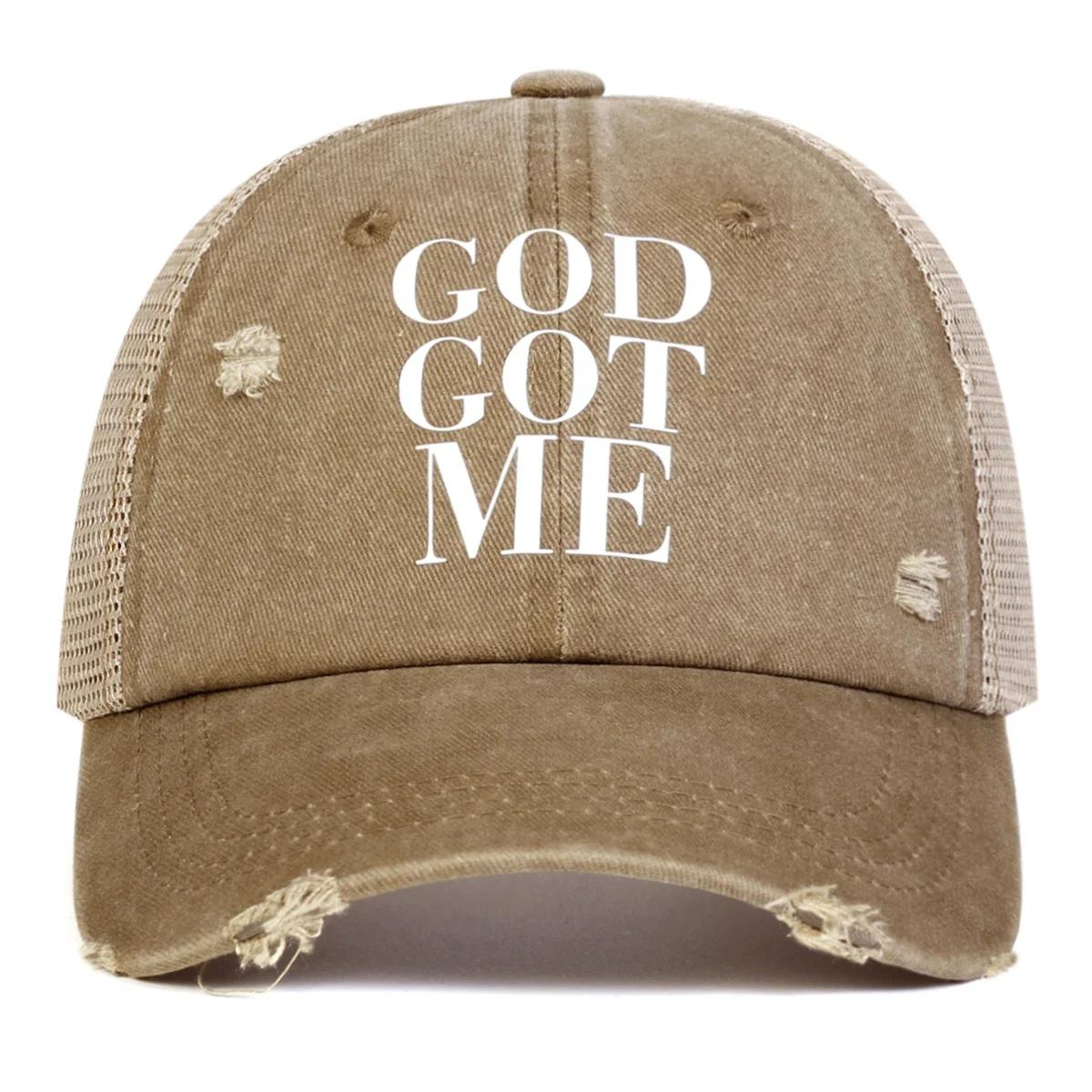 Unisex God Got Me Letter Print Wash Baseball Net Caps Hip Hop Cap Spring Summer Outdoor Adjustable Casual Hats Sunscreen Hat
Unisex God Got Me Letter Print Wash Baseball Net Caps Hip Hop Cap Spring Summer Outdoor Adjustable Casual Hats Sunscreen Hat