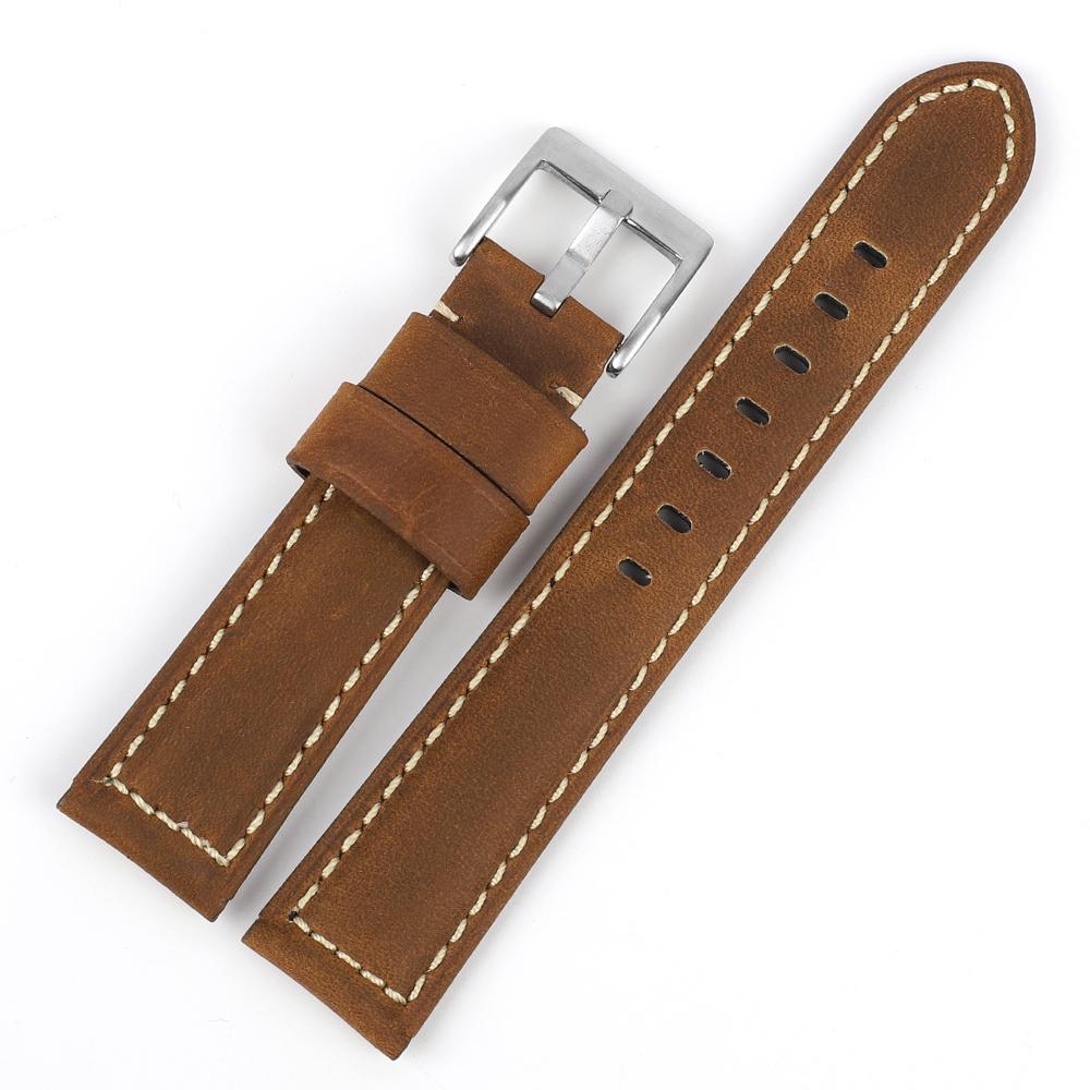 Vintage Genuine Leather Watch Band 18mm 20mm 22mm 24mm Wristband Business Men Bracelet Watch Strap Black Coffee Brown Watchband 24mm світло-коричневого кольору
Vintage Genuine Leather Watch Band 18mm 20mm 22mm 24mm Wristband Business Men Bracelet Watch Strap Black Coffee Brown Watchband 24mm світло-коричневого кольору