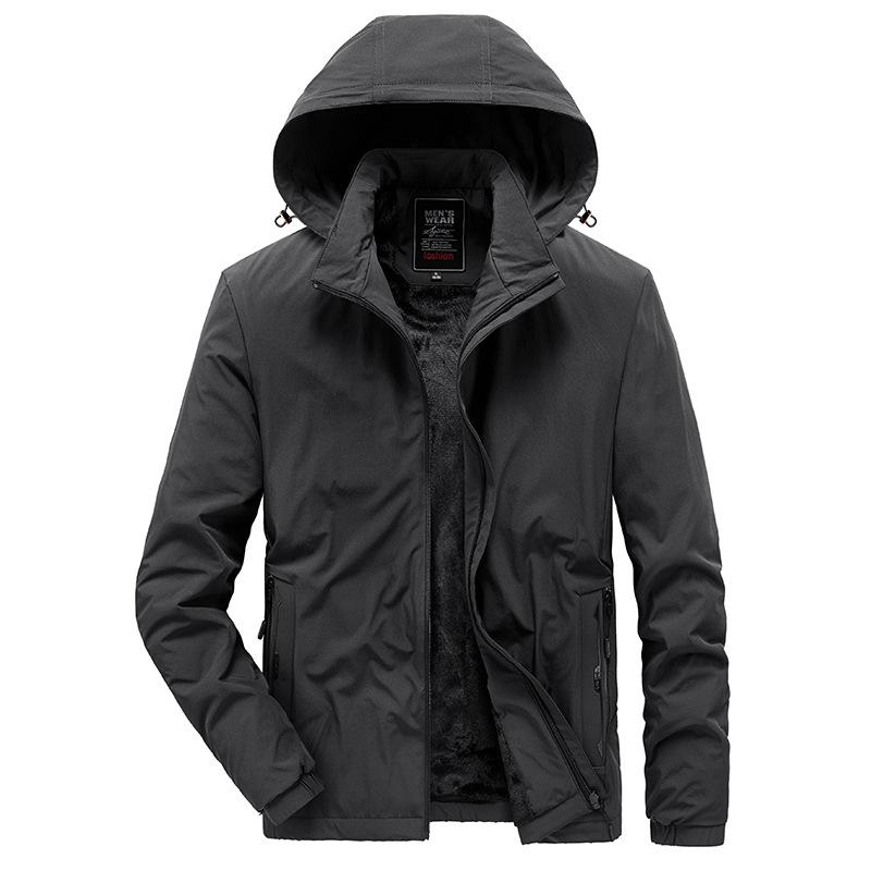 Autumn and Winter New Men s Cotton Coat Plus Velvet Warm Windproof Jacket Loose Hooded Casual Large Size Cotton Coat
Autumn and Winter New Men s Cotton Coat Plus Velvet Warm Windproof Jacket Loose Hooded Casual Large Size Cotton Coat
