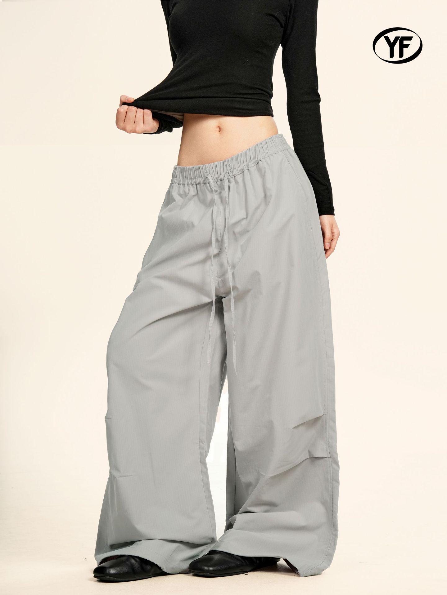 Yongfang Retro Pleated Unisex Paratrooper Pants: American Street Style, Solid Color, Slimming, Versatile, Trendy and Sporty Long Pants. Extra Large срібло сірий колір
Yongfang Retro Pleated Unisex Paratrooper Pants: American Street Style, Solid Color, Slimming, Versatile, Trendy and Sporty Long Pants. Extra Large срібло сірий колір