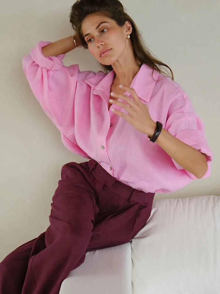 Spring-Summer European & American Style Long Sleeve Ruffle Blouse for Women Small рожевий
Spring-Summer European & American Style Long Sleeve Ruffle Blouse for Women Small рожевий
