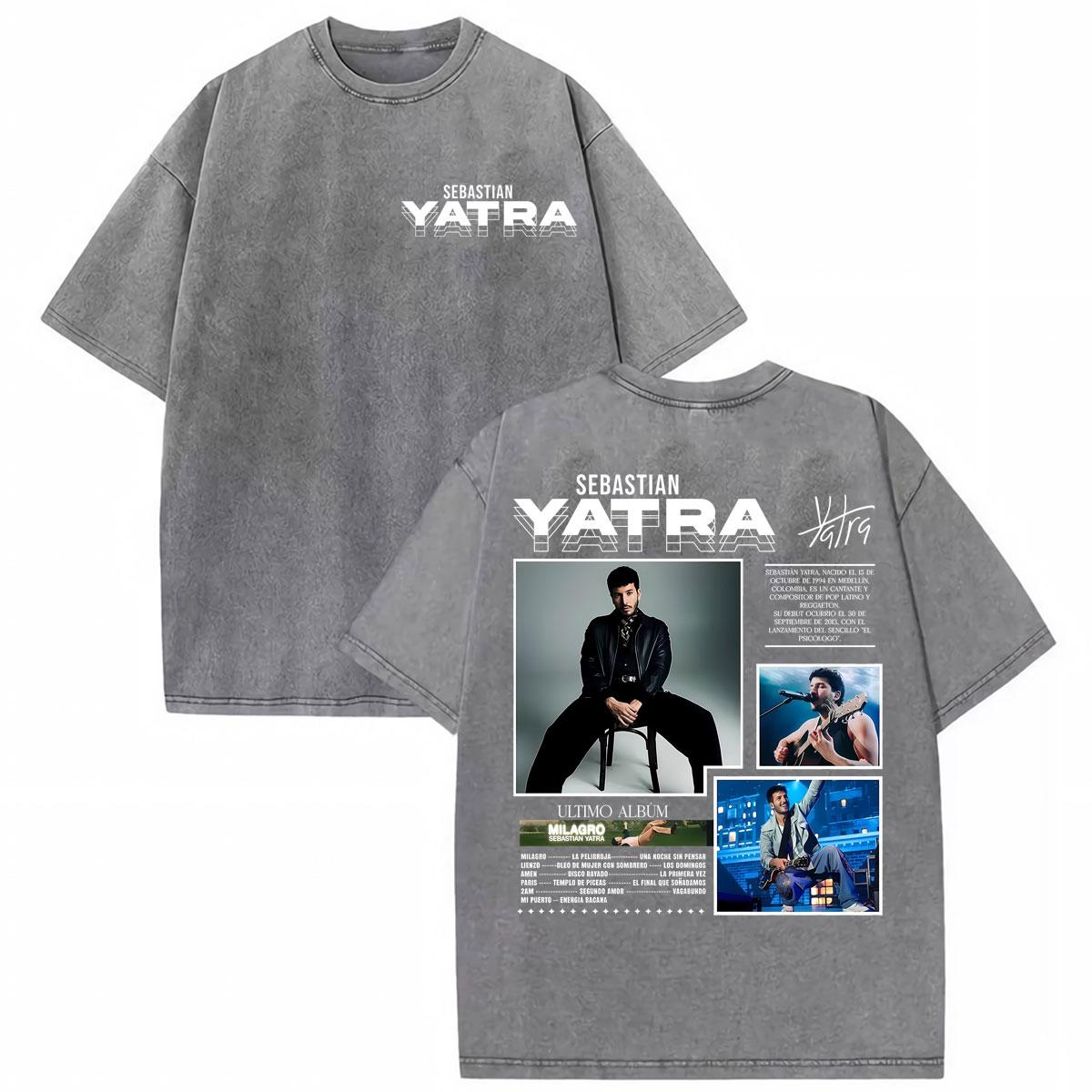 Sebastian Yatra Entre Tanta Gente Tour T Shirt Mens Clothing Fashion Trend Cool T Shirts Man Vintage Washed Cotton Tshirt S
Sebastian Yatra Entre Tanta Gente Tour T Shirt Mens Clothing Fashion Trend Cool T Shirts Man Vintage Washed Cotton Tshirt S