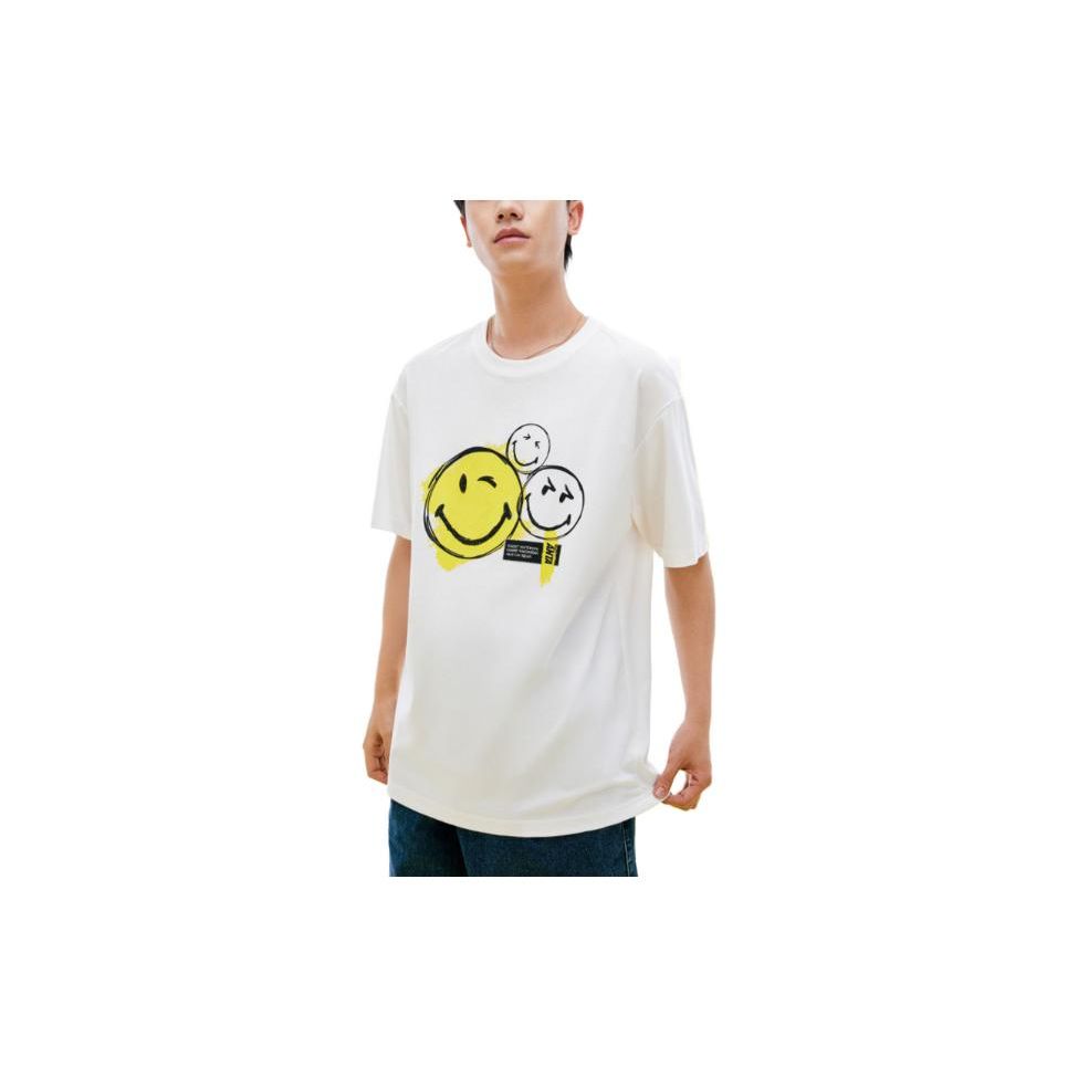 Anta X SmileyWorld Joint Series Футболка унисекс с принтом смайлика и круглым вырезом, с короткими рукавами, белые топы 152328142-1
Anta X SmileyWorld Joint Series Футболка унисекс с принтом смайлика и круглым вырезом, с короткими рукавами, белые топы 152328142-1