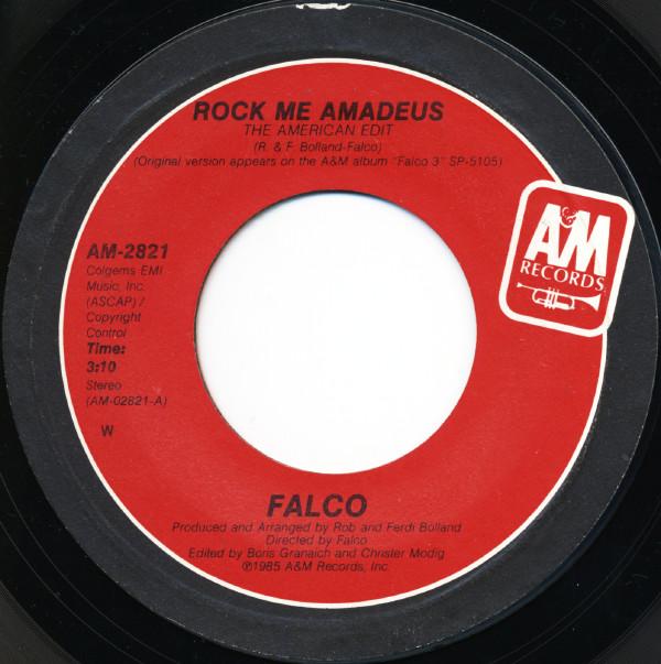 7inch Record FALCO - Rock Me Amadeus AM2821 A&M Records 1985 US Dance & Electronica Used
7inch Record FALCO - Rock Me Amadeus AM2821 A&M Records 1985 US Dance & Electronica Used