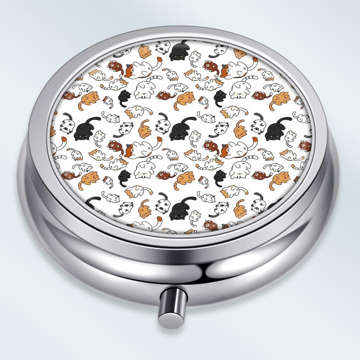 Portable Pill Box with 3 Compartments, Mini Metal Medicine Organizer Case, Cute Printed Pill Container for Vitamins, Pills, Jewelry, Travel, Daily Use разноцветный
Portable Pill Box with 3 Compartments, Mini Metal Medicine Organizer Case, Cute Printed Pill Container for Vitamins, Pills, Jewelry, Travel, Daily Use разноцветный