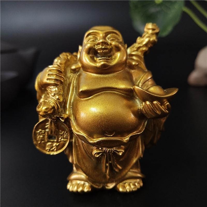 Golden Maitreya Laughing Buddha Statue Sculpture Ornament Garden Home Decoration Chinese Feng Shui Happy Buddha Statues Figurine
Golden Maitreya Laughing Buddha Statue Sculpture Ornament Garden Home Decoration Chinese Feng Shui Happy Buddha Statues Figurine