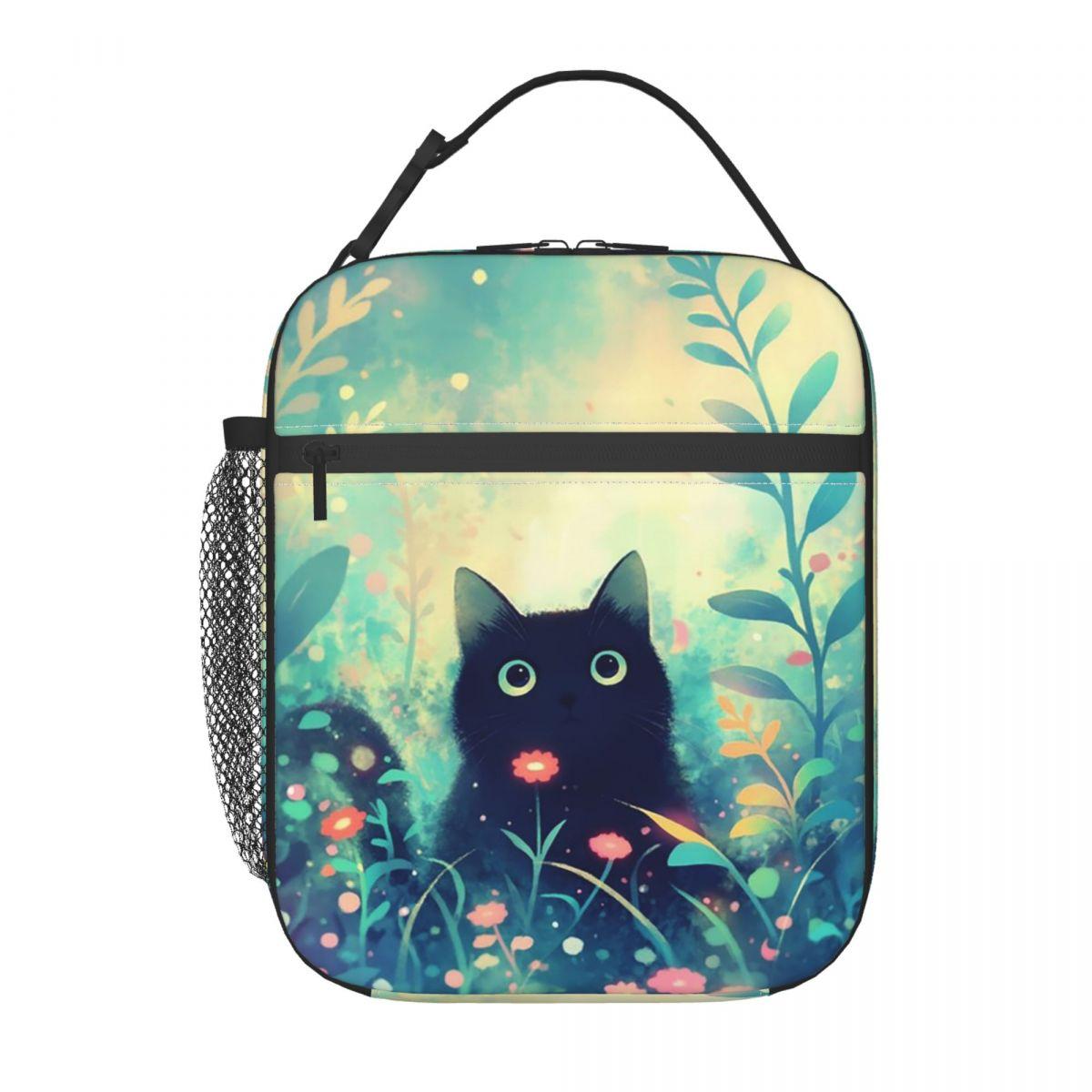 Black Cat In Flower Bushes Insulated Lunch Bag for Kids School Cooler Thermal Food Box Tote Portable Lunch Boxes Container One Size
Black Cat In Flower Bushes Insulated Lunch Bag for Kids School Cooler Thermal Food Box Tote Portable Lunch Boxes Container One Size