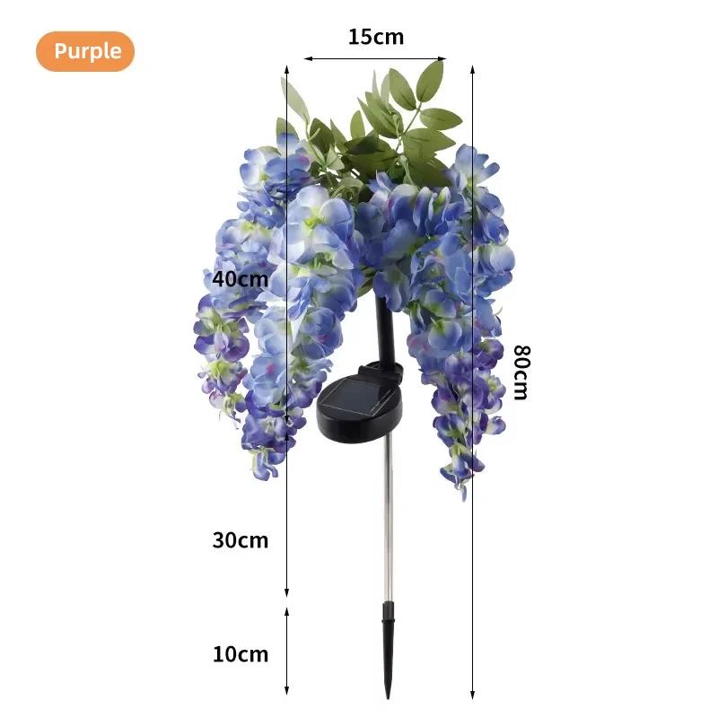 1pc New Solar Powered Wisteria Flower Lamp, Outdoor Plug-in Grounding Lamp, Garden Passage Lighting, Outdoor Lighting
1pc New Solar Powered Wisteria Flower Lamp, Outdoor Plug-in Grounding Lamp, Garden Passage Lighting, Outdoor Lighting