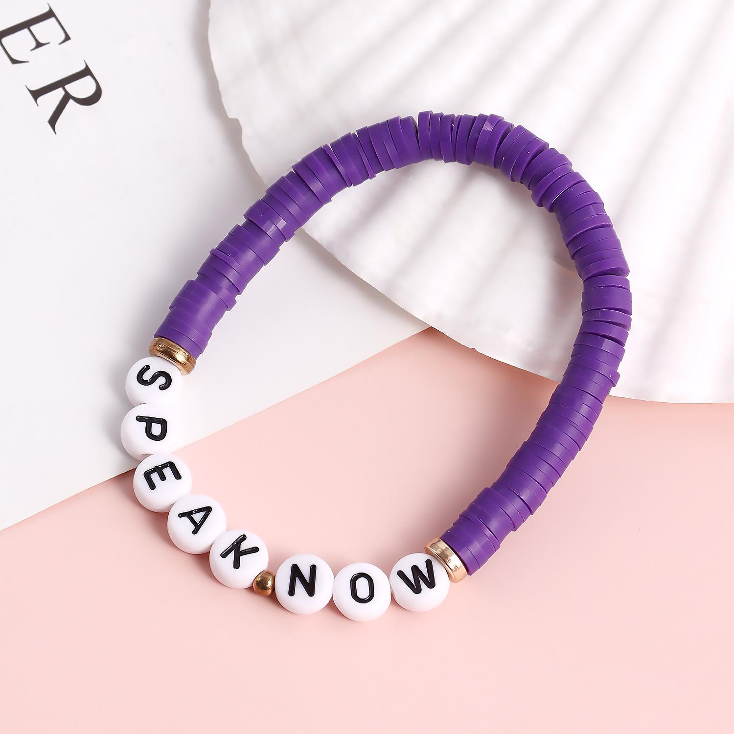 Hot Taylor Swift Fan Bracelet Soft Pottery Explosion Color Sliced Soft Pottery Bracelet
Hot Taylor Swift Fan Bracelet Soft Pottery Explosion Color Sliced Soft Pottery Bracelet