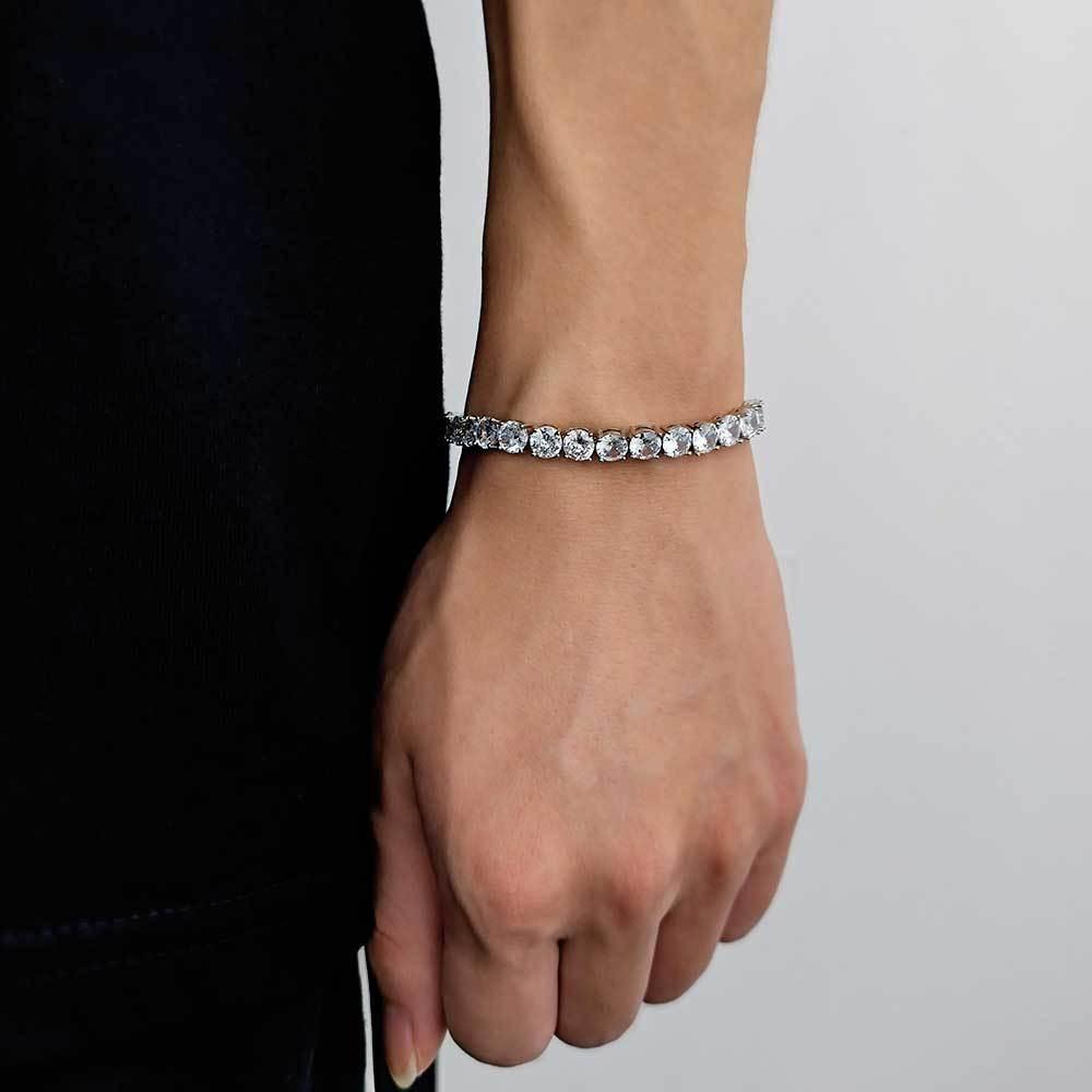 Zircon Tennis Chain Jewelry for Women Men High End Full Diamond Bracelet Fashion Accessories Bracelet 9 inches (length 22.86cm)
Zircon Tennis Chain Jewelry for Women Men High End Full Diamond Bracelet Fashion Accessories Bracelet 9 inches (length 22.86cm)