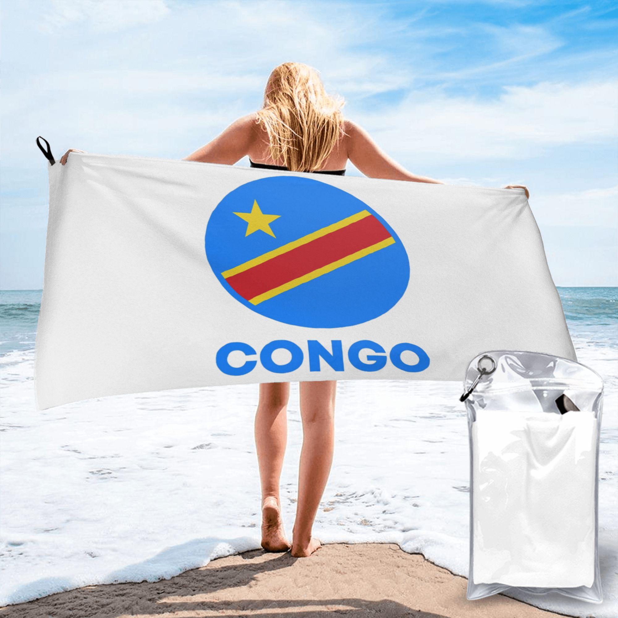 Flag Of Congo Kinshasa Flag Of Zaire Beach Towel Soft Microfiber Quick Dry Absorbent Quick Towels For Bath W40*H60(CM)
Flag Of Congo Kinshasa Flag Of Zaire Beach Towel Soft Microfiber Quick Dry Absorbent Quick Towels For Bath W40*H60(CM)
