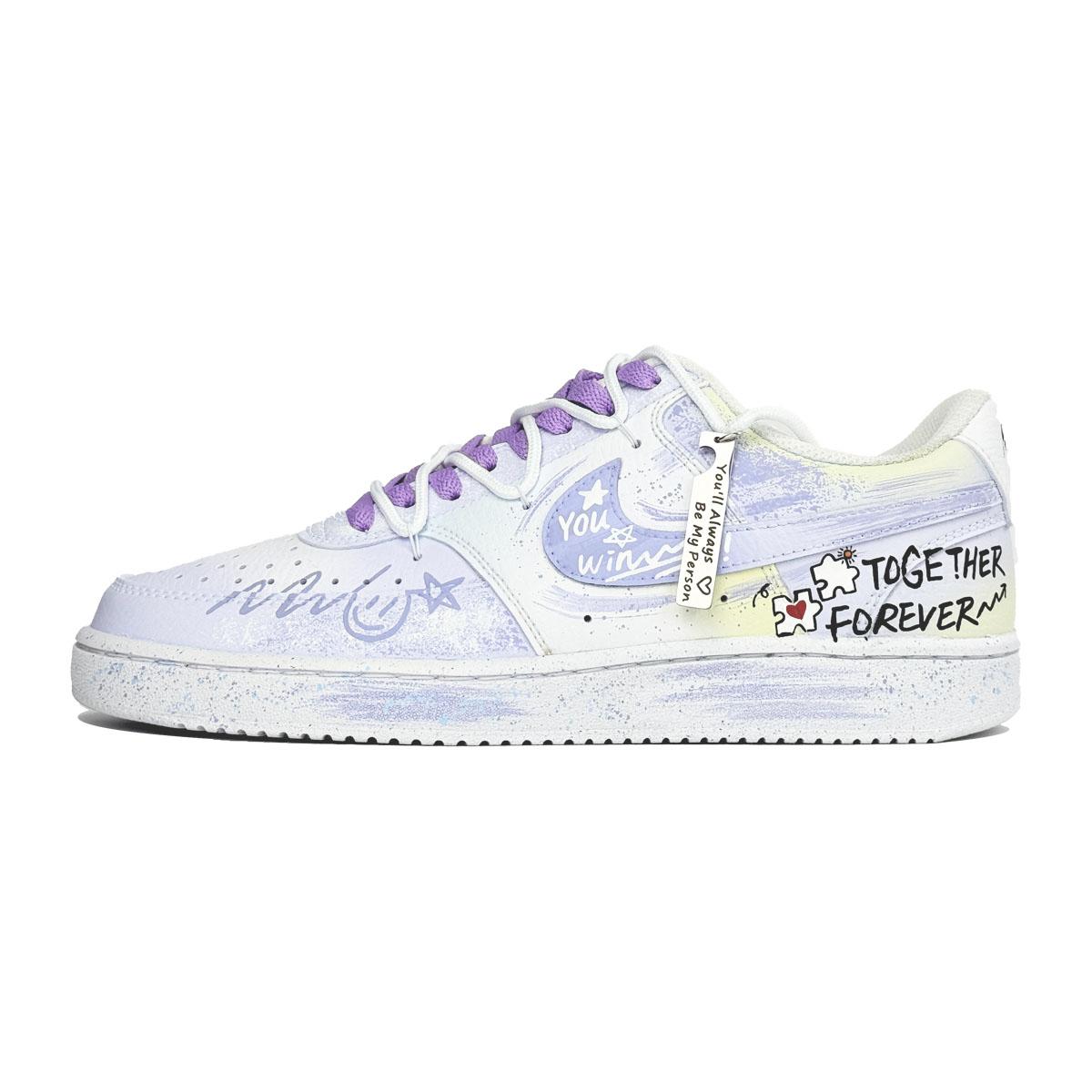 Nike Court Vision 1 Skateboard Shoes Unisex Low Top White/Purple DH2987-101(Team1105-) 38.5
Nike Court Vision 1 Skateboard Shoes Unisex Low Top White/Purple DH2987-101(Team1105-) 38.5
