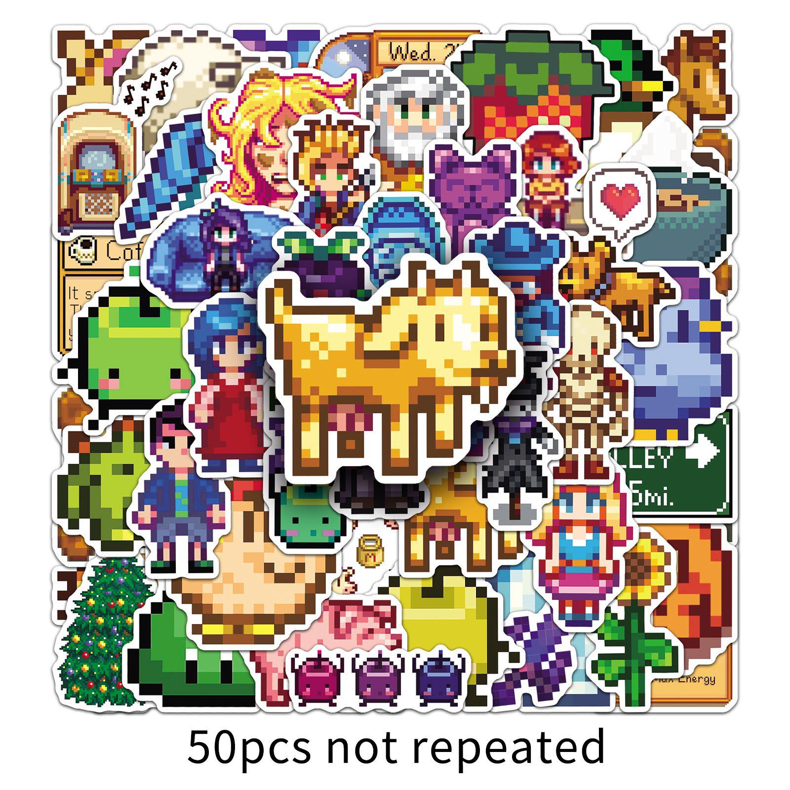 Stardew Valley Pixel Block Stickers: 50 Cute Childlike Designs for Journals & Computers
Stardew Valley Pixel Block Stickers: 50 Cute Childlike Designs for Journals & Computers