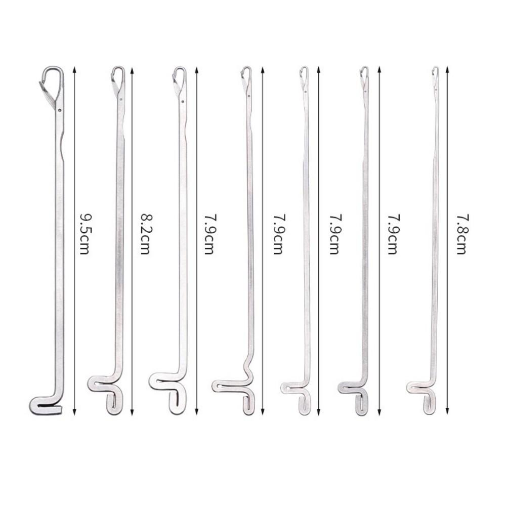7pcs Crochet Hooks With Tongue Knitting Needles Set With Stainless Steel Sewing Ruler Crochet Needles DIY Craft Tools
7pcs Crochet Hooks With Tongue Knitting Needles Set With Stainless Steel Sewing Ruler Crochet Needles DIY Craft Tools