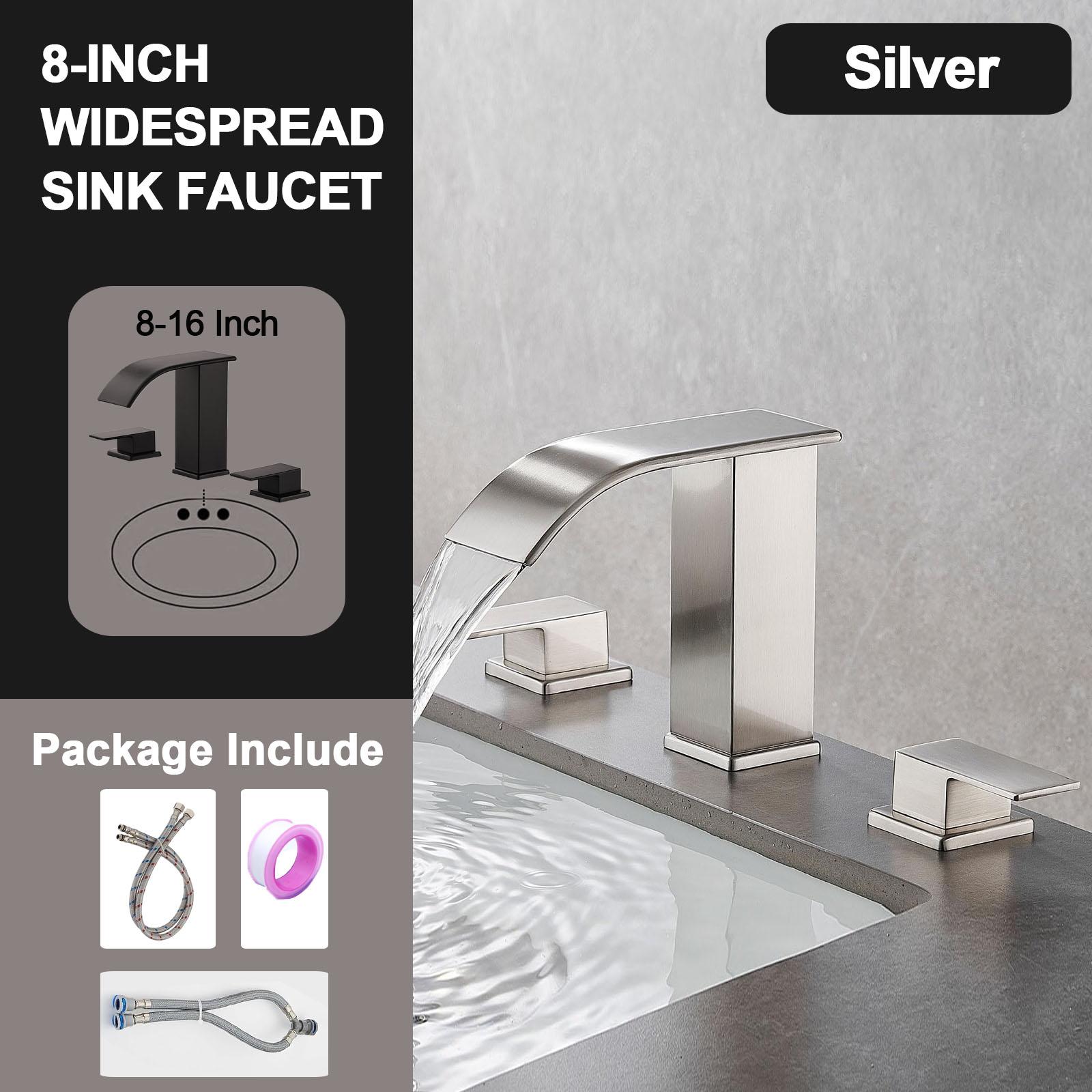 Водопадный смеситель для ванны, двухрычажный смеситель для раковины, смеситель для горячей и холодной воды, 3-отверстий для ванной комнаты G1/2 серебряный
Водопадный смеситель для ванны, двухрычажный смеситель для раковины, смеситель для горячей и холодной воды, 3-отверстий для ванной комнаты G1/2 серебряный