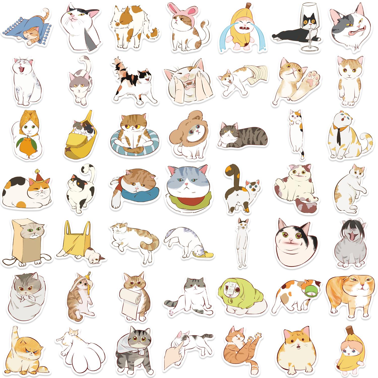 50 Cartoon Twisted Cat Doodle Stickers Decorate Guitar Notebook Suitcase DIY Waterproof
50 Cartoon Twisted Cat Doodle Stickers Decorate Guitar Notebook Suitcase DIY Waterproof