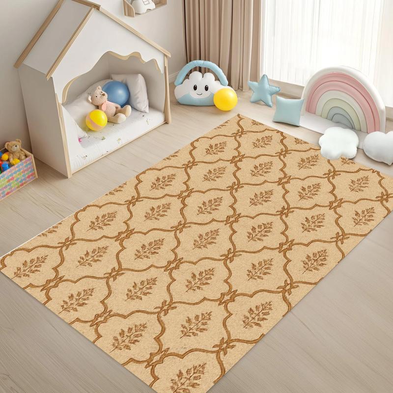 Beige Background Purple Leaf Geometric Rug Carpet Mat Non-Slip for Living Room Bedroom Retro Home Decor 40x60cm
Beige Background Purple Leaf Geometric Rug Carpet Mat Non-Slip for Living Room Bedroom Retro Home Decor 40x60cm