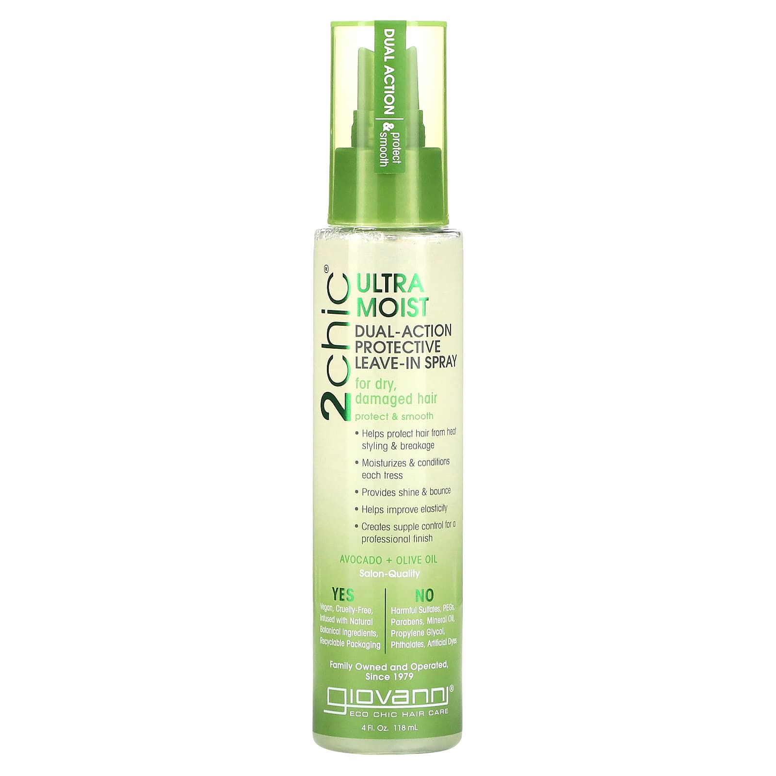 2Chic, Ultra Moist Dual Action Absorbing Protective Spray, Avocado + Olive Oil, 118Ml(4Fl Oz)
2Chic, Ultra Moist Dual Action Absorbing Protective Spray, Avocado + Olive Oil, 118Ml(4Fl Oz)