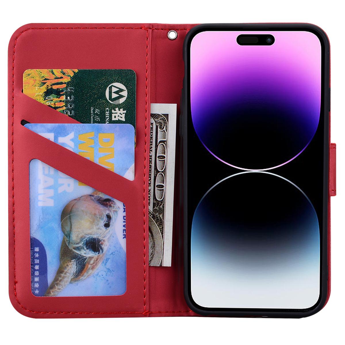 For iPhone 14 Pro Cell Phone Case PU Leather Shell with Cartoon Animal Pattern Red
For iPhone 14 Pro Cell Phone Case PU Leather Shell with Cartoon Animal Pattern Red