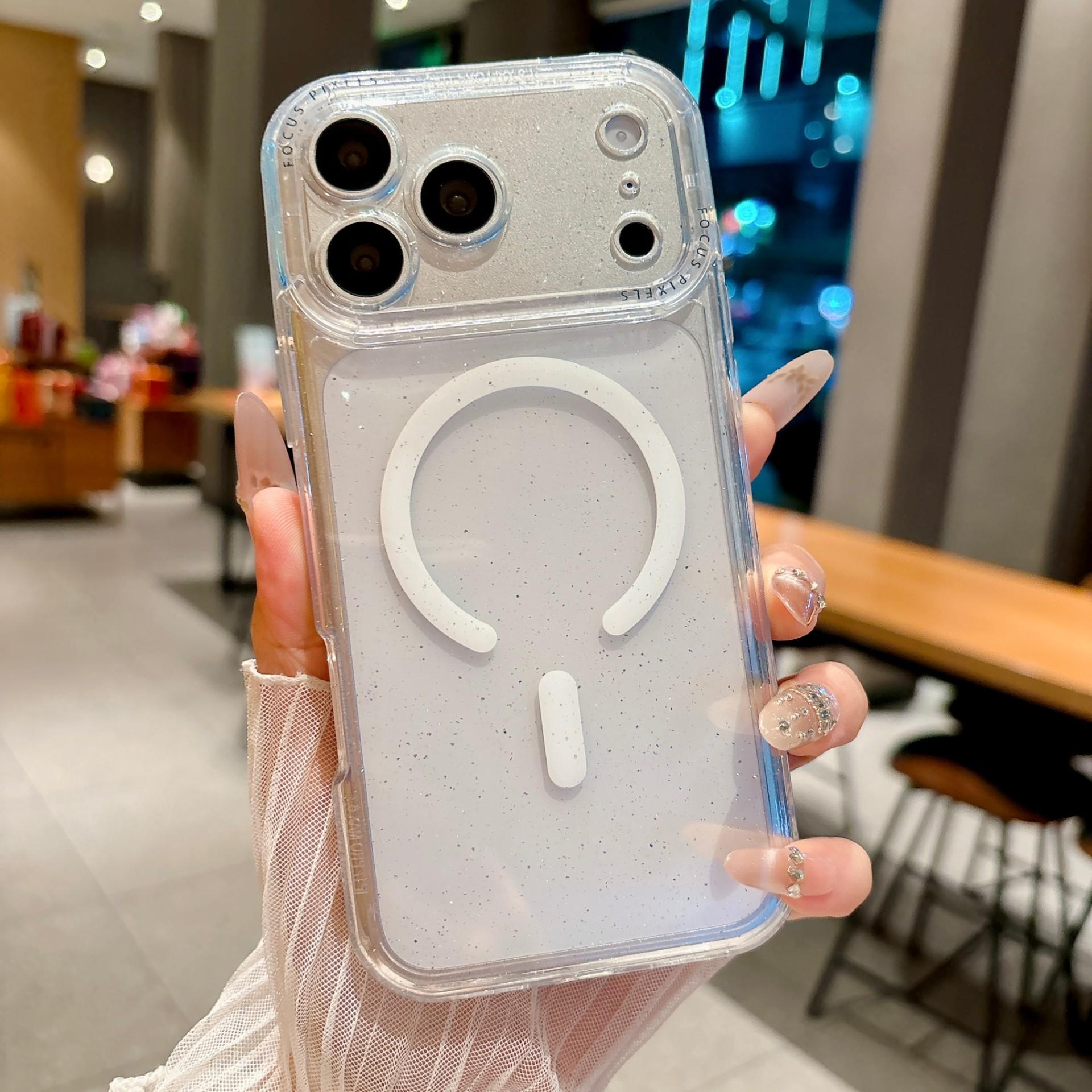 Clear Glitter iPhone 17 Pro Max Case: Magnetic, Drop-proof Acrylic 16 Pro Max
Clear Glitter iPhone 17 Pro Max Case: Magnetic, Drop-proof Acrylic 16 Pro Max