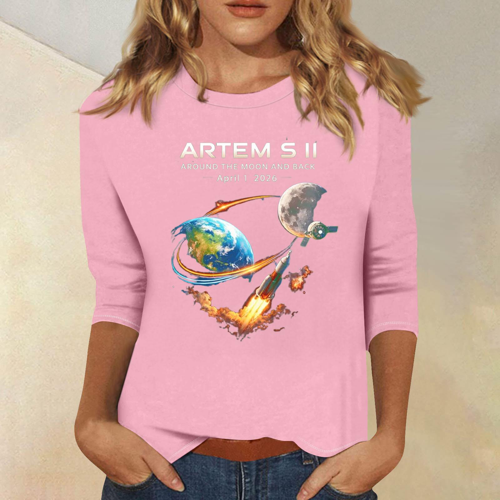 Women s Casual 3/4 Sleeve Printed Crew Neck T-Shirt Lightweight Soft Fabric Relaxed Fit Comfortable Top for Everyday Wear S розовый
Women s Casual 3/4 Sleeve Printed Crew Neck T-Shirt Lightweight Soft Fabric Relaxed Fit Comfortable Top for Everyday Wear S розовый