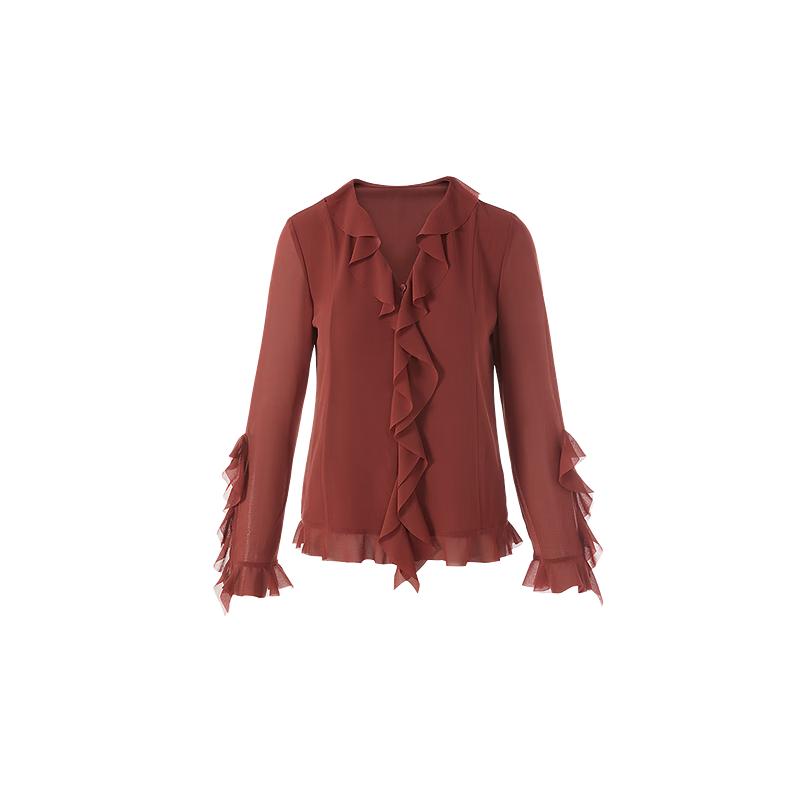 EiLEEN ELITEE Ruffled V-Neck Blouse XXL
EiLEEN ELITEE Ruffled V-Neck Blouse XXL