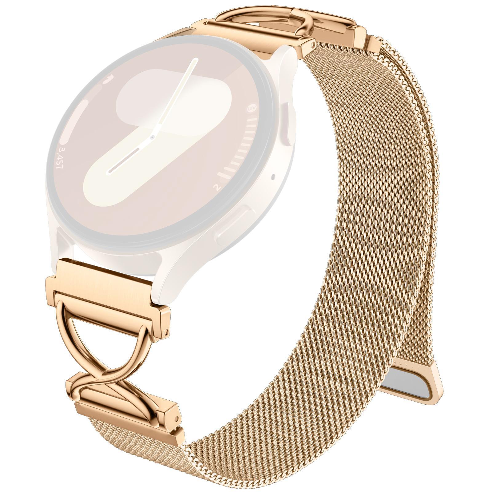 For Huami Amazfit GTS 2 Milanese Band Electroplated Stainless Steel Magnetic Watch Strap with X-Shaped Connector Rose Gold
For Huami Amazfit GTS 2 Milanese Band Electroplated Stainless Steel Magnetic Watch Strap with X-Shaped Connector Rose Gold