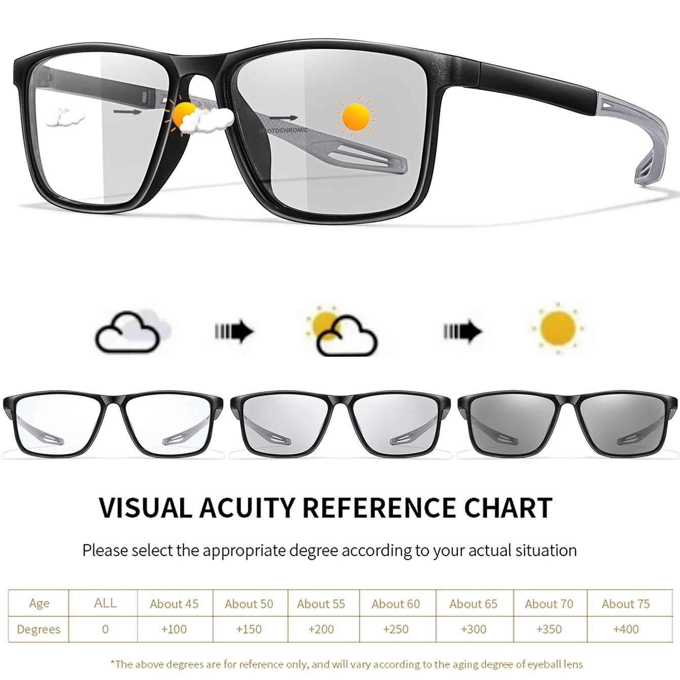 Unisex Photochromic Reading Glasses Classic Square Frame For Presbyopia Anti Blue Light Blocking Lightweight Eyewear +1.0
Unisex Photochromic Reading Glasses Classic Square Frame For Presbyopia Anti Blue Light Blocking Lightweight Eyewear +1.0