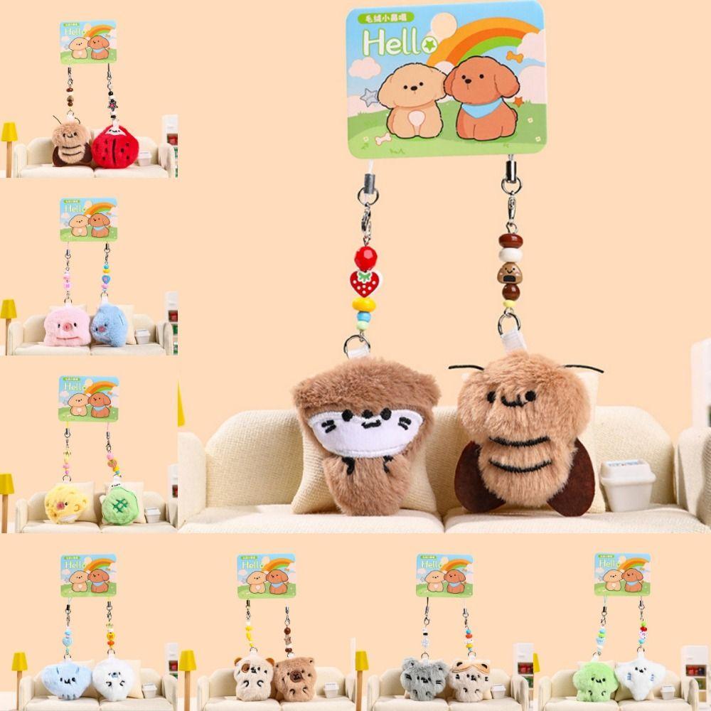 1Pair Kawaii Capybara Plush Toy Doll Bag Hanging Dog Car Keyring Plush Couple Keychain Girl/Boy Style 3
1Pair Kawaii Capybara Plush Toy Doll Bag Hanging Dog Car Keyring Plush Couple Keychain Girl/Boy Style 3