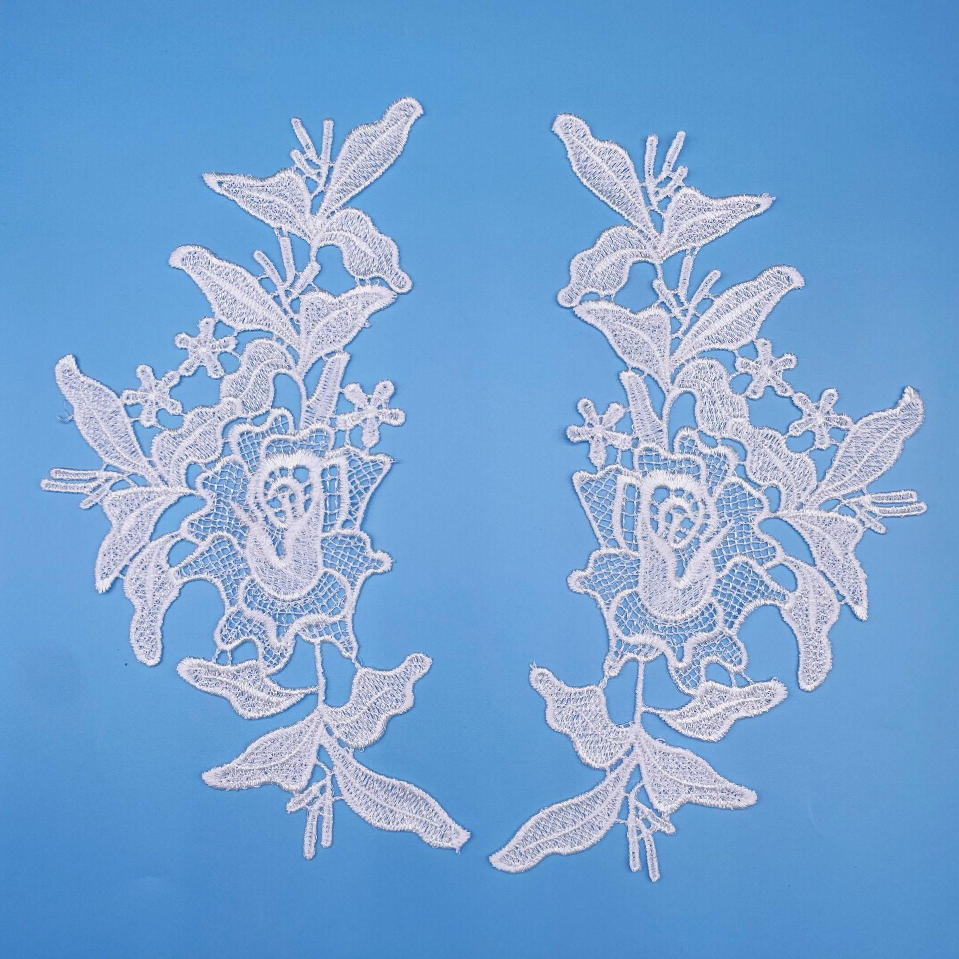 Garment Lace Factory Polyester Light To Flower, Hollow Water-Soluble To Flower, Water-Soluble Lace Flower Sticker Clothes Lace Fabric 23*12CM
Garment Lace Factory Polyester Light To Flower, Hollow Water-Soluble To Flower, Water-Soluble Lace Flower Sticker Clothes Lace Fabric 23*12CM