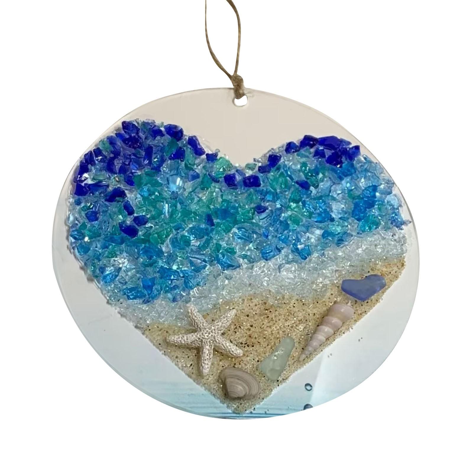 Sea Glass Light Catcher Christmas Tree Ornament Hanging Decoration with Starfish and Shell Design for Holiday Home Decor Window Display
Sea Glass Light Catcher Christmas Tree Ornament Hanging Decoration with Starfish and Shell Design for Holiday Home Decor Window Display