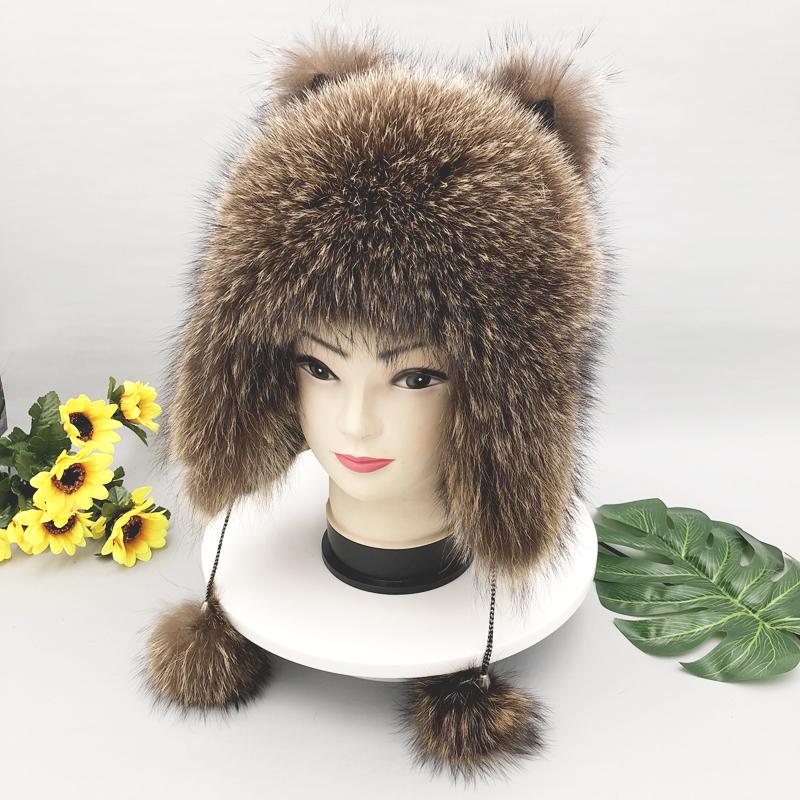 Шапка из пушистого меха енота для девочек и мальчиков, женская зимняя теплая уличная меховая шапка с ушками и хвостом, толстая снежная шапка 55-60cm
Шапка из пушистого меха енота для девочек и мальчиков, женская зимняя теплая уличная меховая шапка с ушками и хвостом, толстая снежная шапка 55-60cm