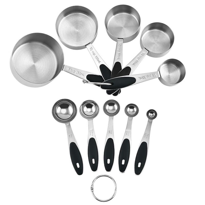 ZISIZ 10-Piece Stainless Steel Measuring Spoon and Cup Set
ZISIZ 10-Piece Stainless Steel Measuring Spoon and Cup Set
