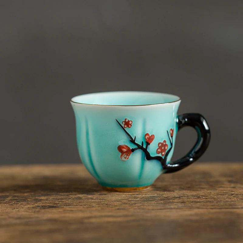 CHANSHOVA 50/70 мл китайская ручная работа узор сливы керамическая чашка для чая маленькие кофейные чашки с ручкой фарфоровые кружки чайный сервиз T014 50-70ml
CHANSHOVA 50/70 мл китайская ручная работа узор сливы керамическая чашка для чая маленькие кофейные чашки с ручкой фарфоровые кружки чайный сервиз T014 50-70ml