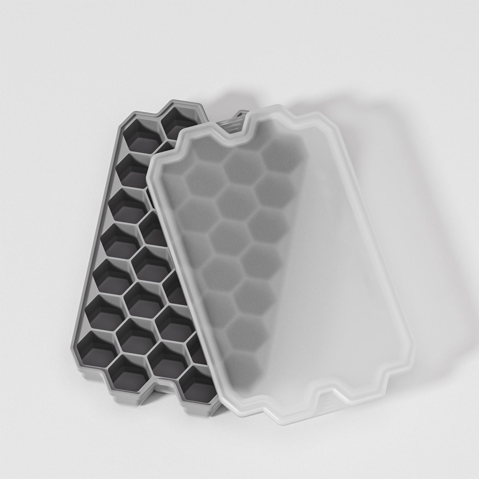 37 grids honeycomb food grade silicone ice grid with cover ice cube mold silicone ice grid ice cube box світло-сірий колір
37 grids honeycomb food grade silicone ice grid with cover ice cube mold silicone ice grid ice cube box світло-сірий колір